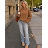 image:imageZESICA 2026 Fall Sweaters for Women Cable Knit Oversized OutfitsCamel