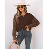 image:imageZESICA 2026 Fall Sweaters for Women Cable Knit Oversized OutfitsCoffee
