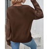 image:imageZESICA 2026 Fall Sweaters for Women Cable Knit Oversized OutfitsCoffee