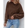 image:imageZESICA 2026 Fall Sweaters for Women Cable Knit Oversized OutfitsCoffee