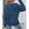image:imageZESICA 2026 Fall Sweaters for Women Cable Knit Oversized OutfitsDustyblue