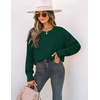 image:imageZESICA 2026 Fall Sweaters for Women Cable Knit Oversized OutfitsForestgreen