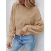 image:imageZESICA 2026 Fall Sweaters for Women Cable Knit Oversized OutfitsKhaki