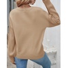 image:imageZESICA 2026 Fall Sweaters for Women Cable Knit Oversized OutfitsKhaki