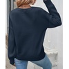 image:imageZESICA 2026 Fall Sweaters for Women Cable Knit Oversized OutfitsNavy