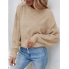 image:imageZESICA 2026 Fall Sweaters for Women Cable Knit Oversized OutfitsOatmeal