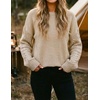 image:imageZESICA 2026 Fall Sweaters for Women Cable Knit Oversized OutfitsOatmeal