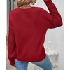 image:imageZESICA 2026 Fall Sweaters for Women Cable Knit Oversized OutfitsRed