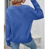 image:imageZESICA 2026 Fall Sweaters for Women Cable Knit Oversized OutfitsRoyalblue