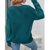 image:imageZESICA 2026 Fall Sweaters for Women Cable Knit Oversized OutfitsTeal