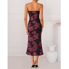 image:imageZESICA 2026 Summer Strapless Floral Cocktail Wedding Guest Dress for WomenBlackred