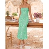 image:imageZESICA 2026 Summer Strapless Floral Cocktail Wedding Guest Dress for WomenMint