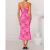 image:imageZESICA 2026 Summer Strapless Floral Cocktail Wedding Guest Dress for WomenRose