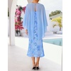image:imageZESICA 2026 Summer Strapless Floral Cocktail Wedding Guest Dress for WomenSky