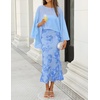 image:imageZESICA 2026 Summer Strapless Floral Cocktail Wedding Guest Dress for WomenSky
