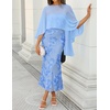 image:imageZESICA 2026 Summer Strapless Floral Cocktail Wedding Guest Dress for WomenSky