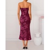 image:imageZESICA 2026 Summer Strapless Floral Cocktail Wedding Guest Dress for WomenWine