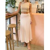 image:imageZESICA Fall High Waist ALine Knit Maxi Skirts for WomenApricot