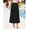 image:imageZESICA Fall High Waist ALine Knit Maxi Skirts for WomenBlack