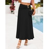 image:imageZESICA Fall High Waist ALine Knit Maxi Skirts for WomenBlack