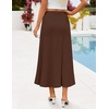 image:imageZESICA Fall High Waist ALine Knit Maxi Skirts for WomenCoffee