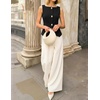 image:imageZESICA Vest Tops for Women Summer Sleeveless Button Suit VestBlack