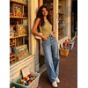 image:imageZESICA Vest Tops for Women Summer Sleeveless Button Suit VestKhaki