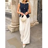 image:imageZESICA Vest Tops for Women Summer Sleeveless Button Suit VestNavy