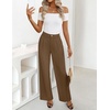 image:imageZESICA Womens 2026 Business Casual Work Office Dress PantsCoffee