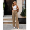 image:imageZESICA Womens 2026 Business Casual Work Office Dress PantsKhaki