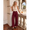 image:imageZESICA Womens 2026 Business Casual Work Office Dress PantsWine