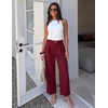 image:imageZESICA Womens 2026 Business Casual Work Office Dress PantsWine