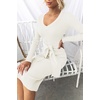 image:imageZESICA Womens 2026 Fall Long Sleeve Bodycon Midi Sweater DressWhite