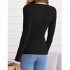 image:imageZESICA Womens 2026 Fall Long Sleeve Crewneck Tops Slim Fit SweatersDim