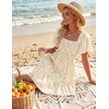 image:imageZESICA Womens 2026 Summer Boho Floral Flowy Mini DressesApricot