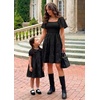 image:imageZESICA Womens 2026 Summer Boho Floral Flowy Mini DressesBlack
