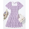 image:imageZESICA Womens 2026 Summer Boho Floral Flowy Mini DressesPurple