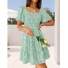 image:imageZESICA Womens 2026 Summer Boho Floral Flowy Mini DressesSage