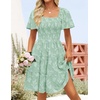 image:imageZESICA Womens 2026 Summer Boho Floral Flowy Mini DressesSage