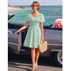 image:imageZESICA Womens 2026 Summer Boho Floral Flowy Mini DressesSage