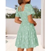 image:imageZESICA Womens 2026 Summer Boho Floral Flowy Mini DressesSage