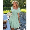 image:imageZESICA Womens 2026 Summer Boho Floral Flowy Mini DressesSage
