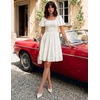 image:imageZESICA Womens 2026 Summer Boho Floral Flowy Mini DressesWhite