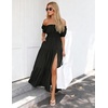 image:imageZESICA Womens 2026 Summer Off Shoulder Boho Maxi DressBlack