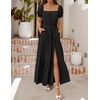 image:imageZESICA Womens 2026 Summer Off Shoulder Boho Maxi DressBlack