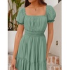 image:imageZESICA Womens 2026 Summer Off Shoulder Boho Maxi DressGreen