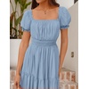image:imageZESICA Womens 2026 Summer Off Shoulder Boho Maxi DressLight Blue