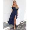 image:imageZESICA Womens 2026 Summer Off Shoulder Boho Maxi DressNavy