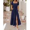 image:imageZESICA Womens 2026 Summer Off Shoulder Boho Maxi DressNavy