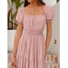 image:imageZESICA Womens 2026 Summer Off Shoulder Boho Maxi DressPink